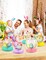 9Pcs Easter Centerpieces for Tables,Colorful Easter Centerpiece Table Decorations Cute Bunny Egg Honeycomb Centerpieces for Spring Happy Easter Rabbit Photo Prop Party Supplies